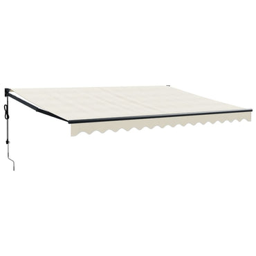 vidaXL Elektrische Markise mit Kurbel Creme 4,5x3 m