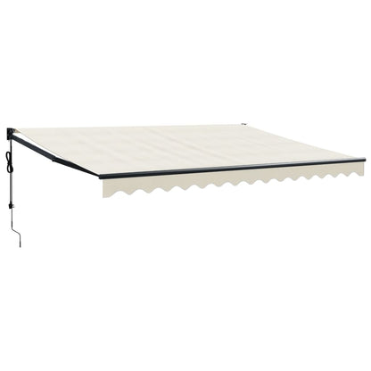 vidaXL Elektrische Markise mit Kurbel Creme 4,5x3 m