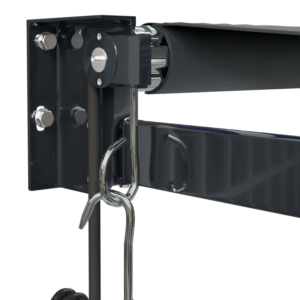 vidaXL Elektrische Markise mit Kurbel Anthrazit 3x2,5 m
