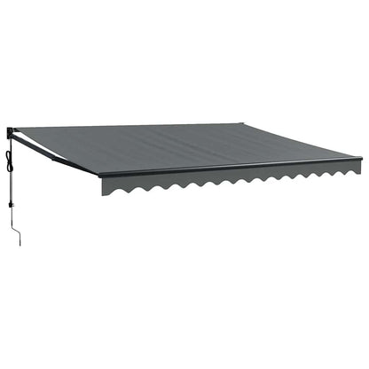 vidaXL Elektrische Markise mit Kurbel Anthrazit 4x3 m