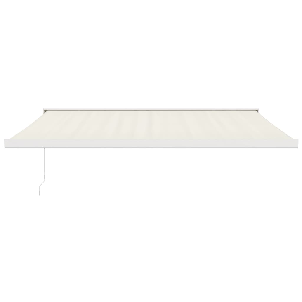 vidaXL Markise Einziehbar Creme 4x3 m Stoff und Aluminium