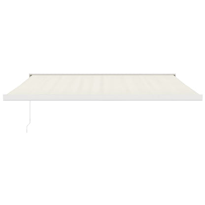 vidaXL Markise Einziehbar Creme 4x3 m Stoff und Aluminium
