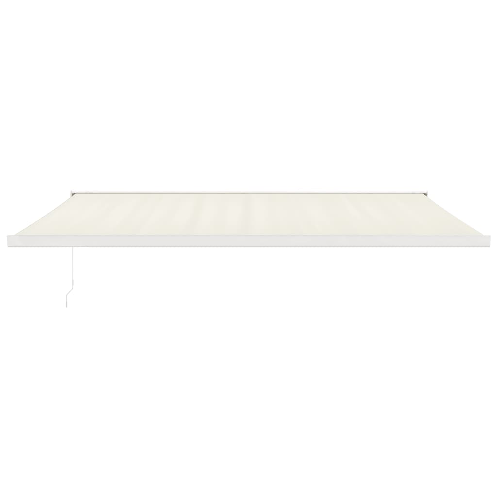 vidaXL Markise Einziehbar Creme 5x3 m Stoff und Aluminium