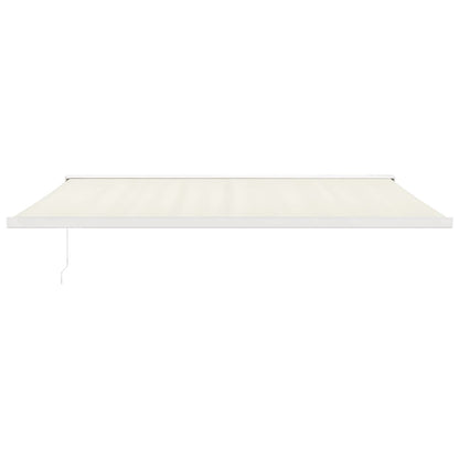 vidaXL Markise Einziehbar Creme 5x3 m Stoff und Aluminium