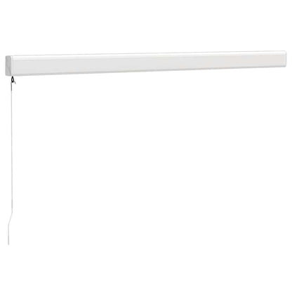 vidaXL Auvent rétractable jaune et blanc 3,5x2,5 m Tissu et aluminium
