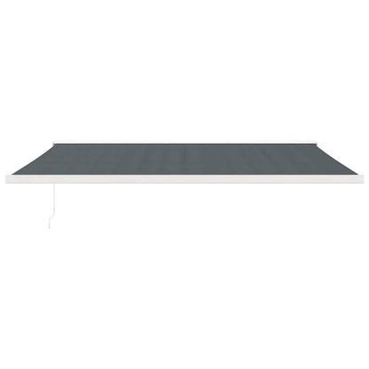 vidaXL Markise Einziehbar Anthrazit 5x3 m Stoff und Aluminium