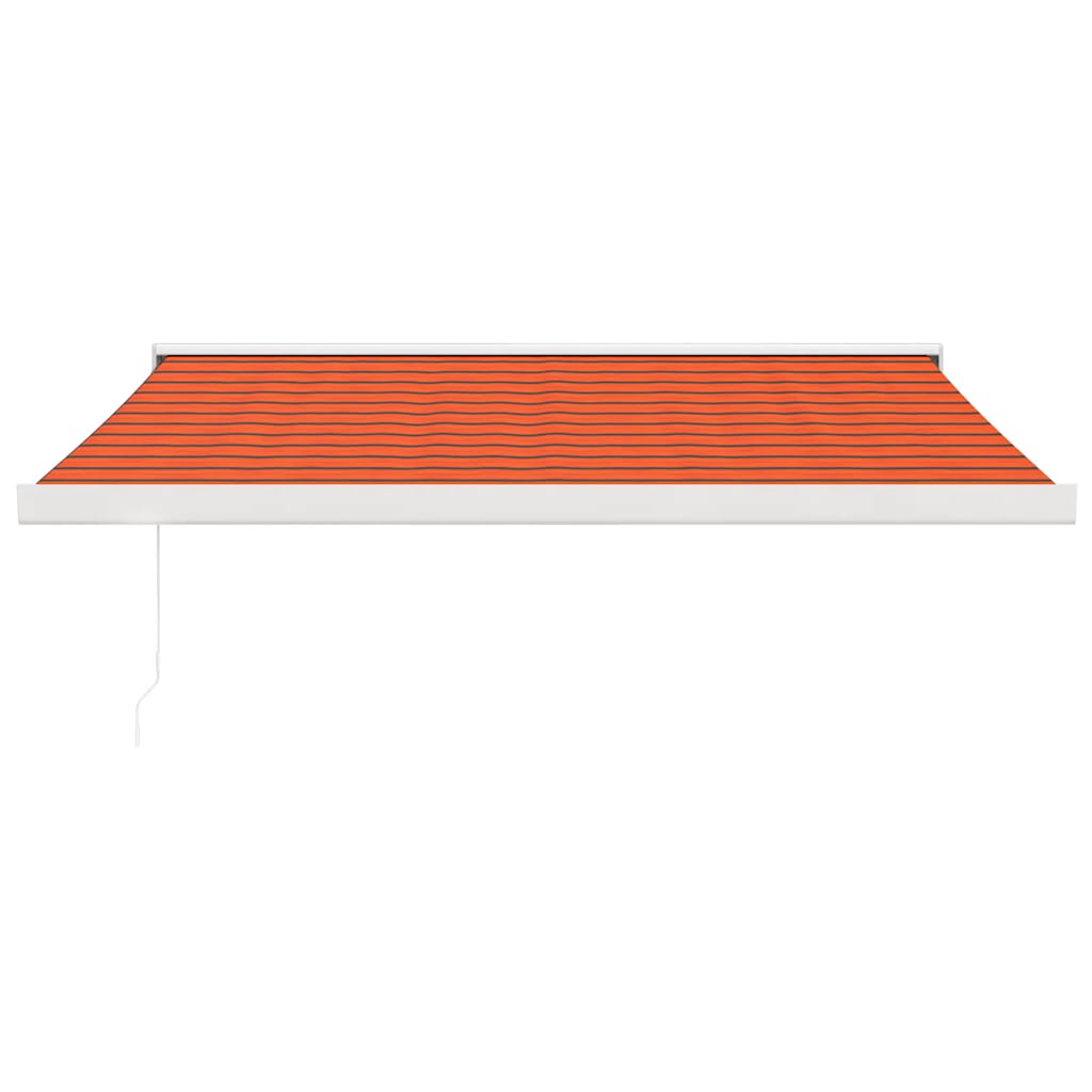 vidaXL Markise Einziehbar Orange und Braun 3x2,5 m Stoff und Aluminium