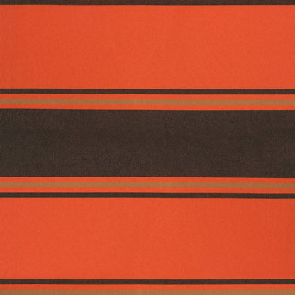 vidaXL Markise Einziehbar Orange und Braun 3,5x2,5 m Stoff & Aluminium