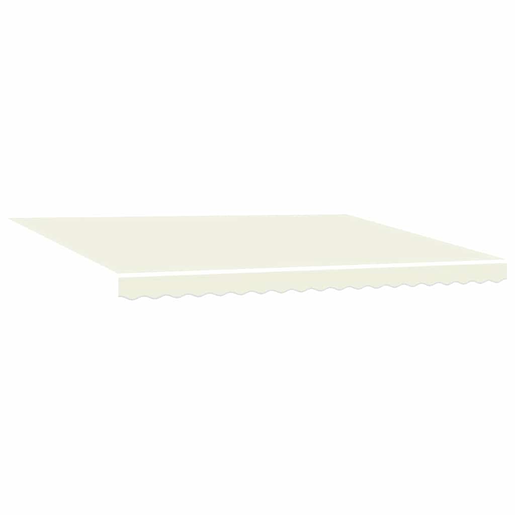 vidaXL Markise Einziehbar Creme 4x3 m Stoff und Aluminium