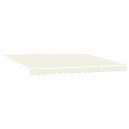 vidaXL Markise Einziehbar Creme 4x3 m Stoff und Aluminium