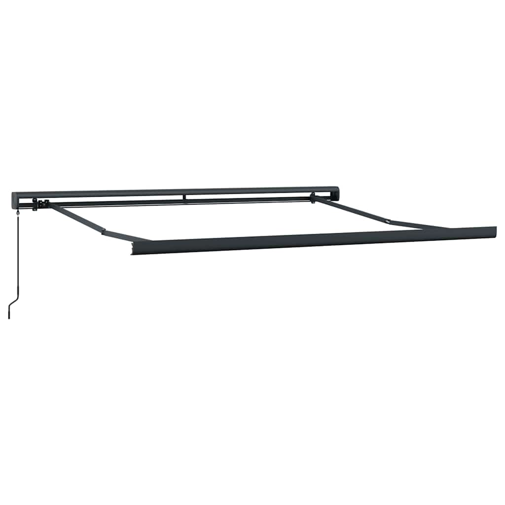 vidaXL Markise Einziehbar Gelb und Weiß 3,5x2,5 m Stoff und Aluminium