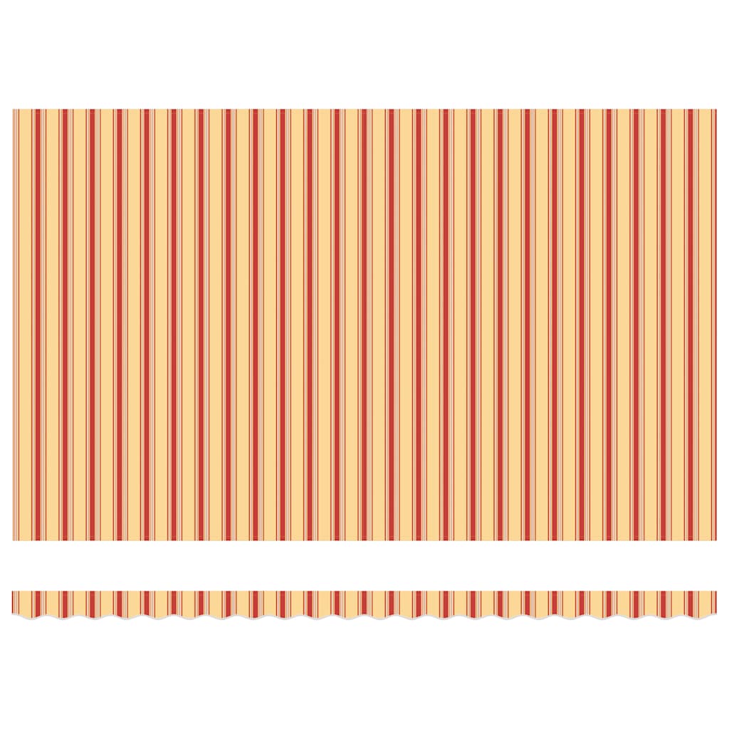 Markise Einziehbar Gelb und Weiß 4,5x3 m Stoff und Aluminium