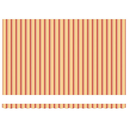 Markise Einziehbar Gelb und Weiß 4,5x3 m Stoff und Aluminium