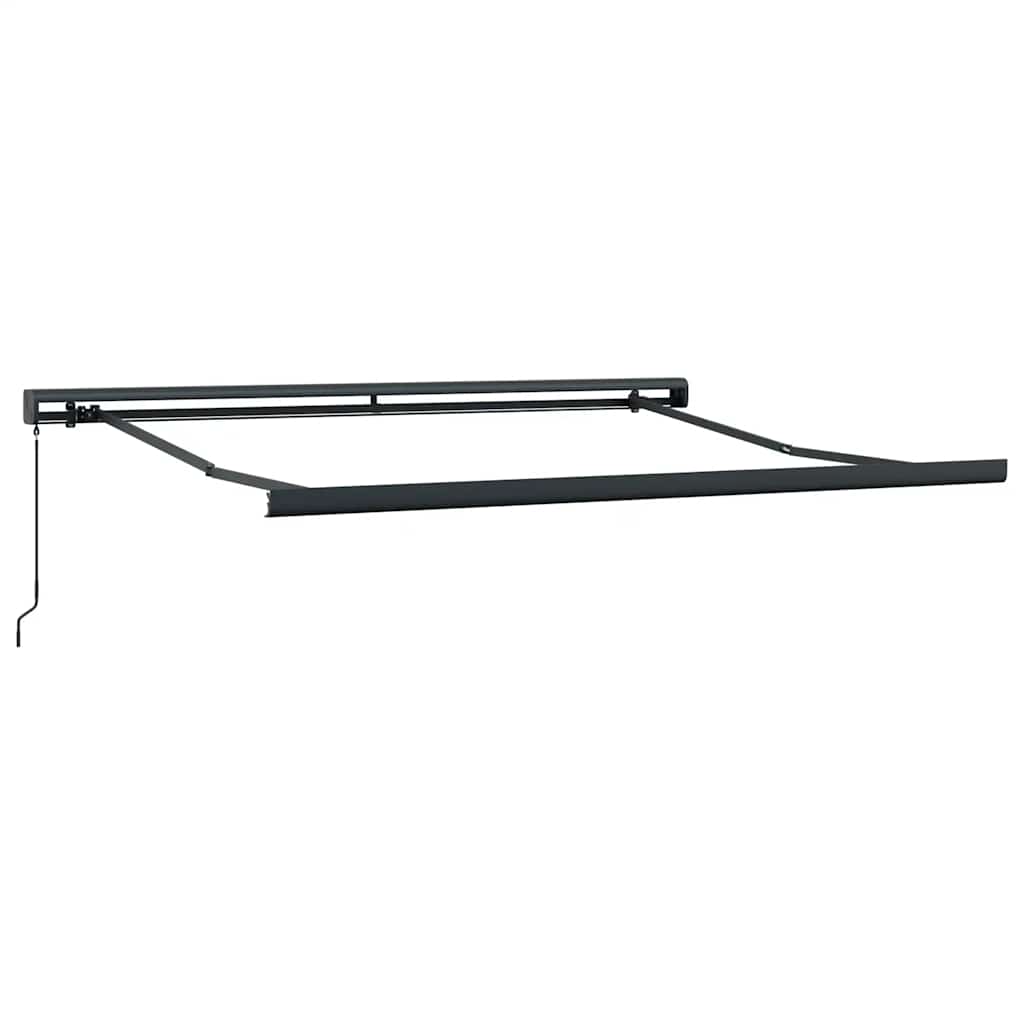 vidaXL Markise Einziehbar Orange und Braun 3,5x2,5 m Stoff & Aluminium