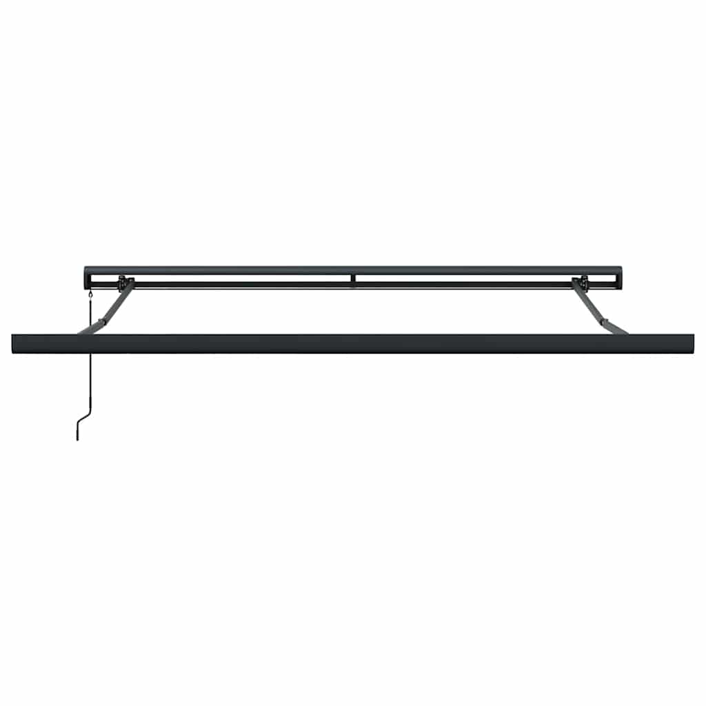 vidaXL Markise Einziehbar Orange und Braun 3,5x2,5 m Stoff & Aluminium