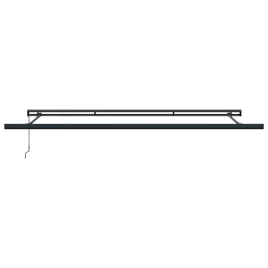 vidaXL Markise Einziehbar Orange und Braun 4x3 m Stoff und Aluminium
