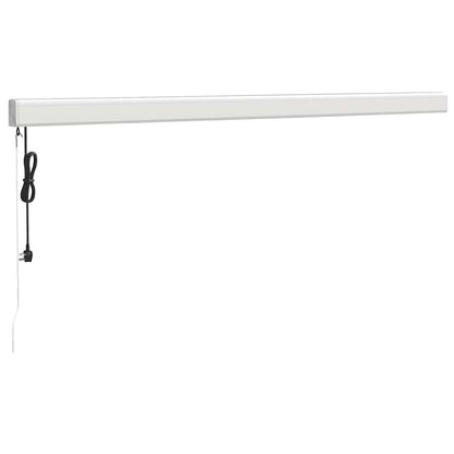 vidaXL Auvent rétractable bleu et blanc 4,5x3 m en tissu et aluminium