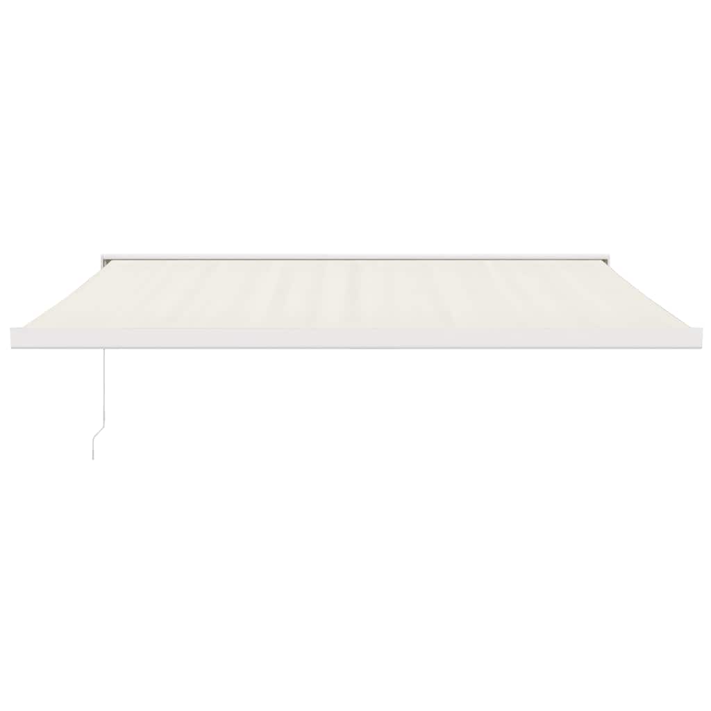 vidaXL Markise Einziehbar Creme 4,5x3 m Stoff und Aluminium