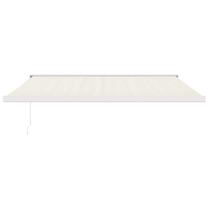 vidaXL Markise Einziehbar Creme 4,5x3 m Stoff und Aluminium