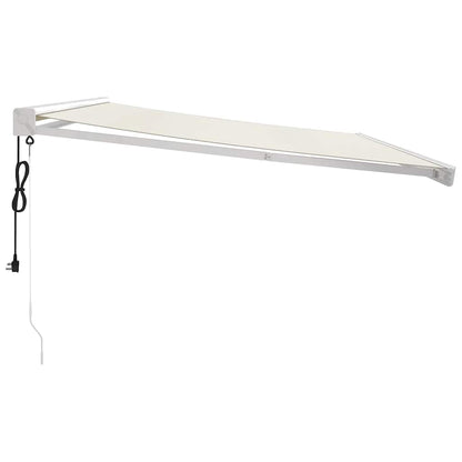 vidaXL Markise Einziehbar Creme 4,5x3 m Stoff und Aluminium