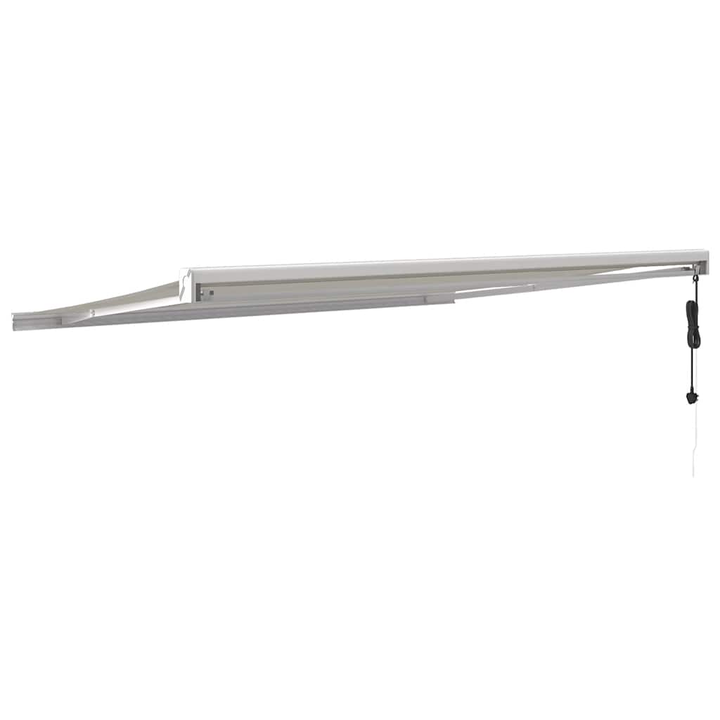 vidaXL Markise Einziehbar Creme 4,5x3 m Stoff und Aluminium
