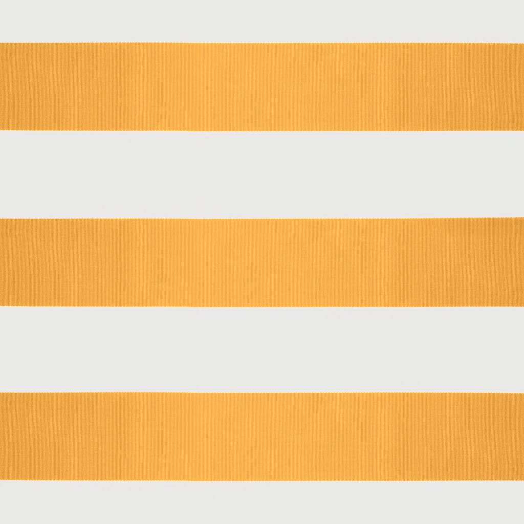 vidaXL Auvent rétractable jaune et blanc 4,5x3 m en tissu et aluminium