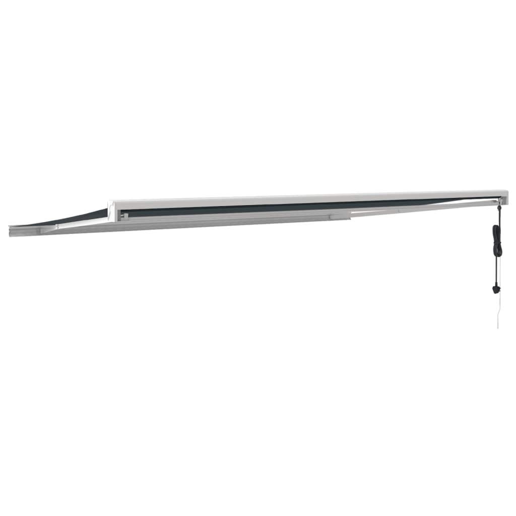 Store banne rétractable vidaXL anthracite 4,5x3 m en tissu et aluminium