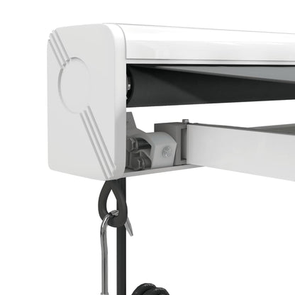 Store banne rétractable vidaXL anthracite 4,5x3 m en tissu et aluminium