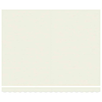 vidaXL Markise Einziehbar Creme 4x3 m Stoff und Aluminium