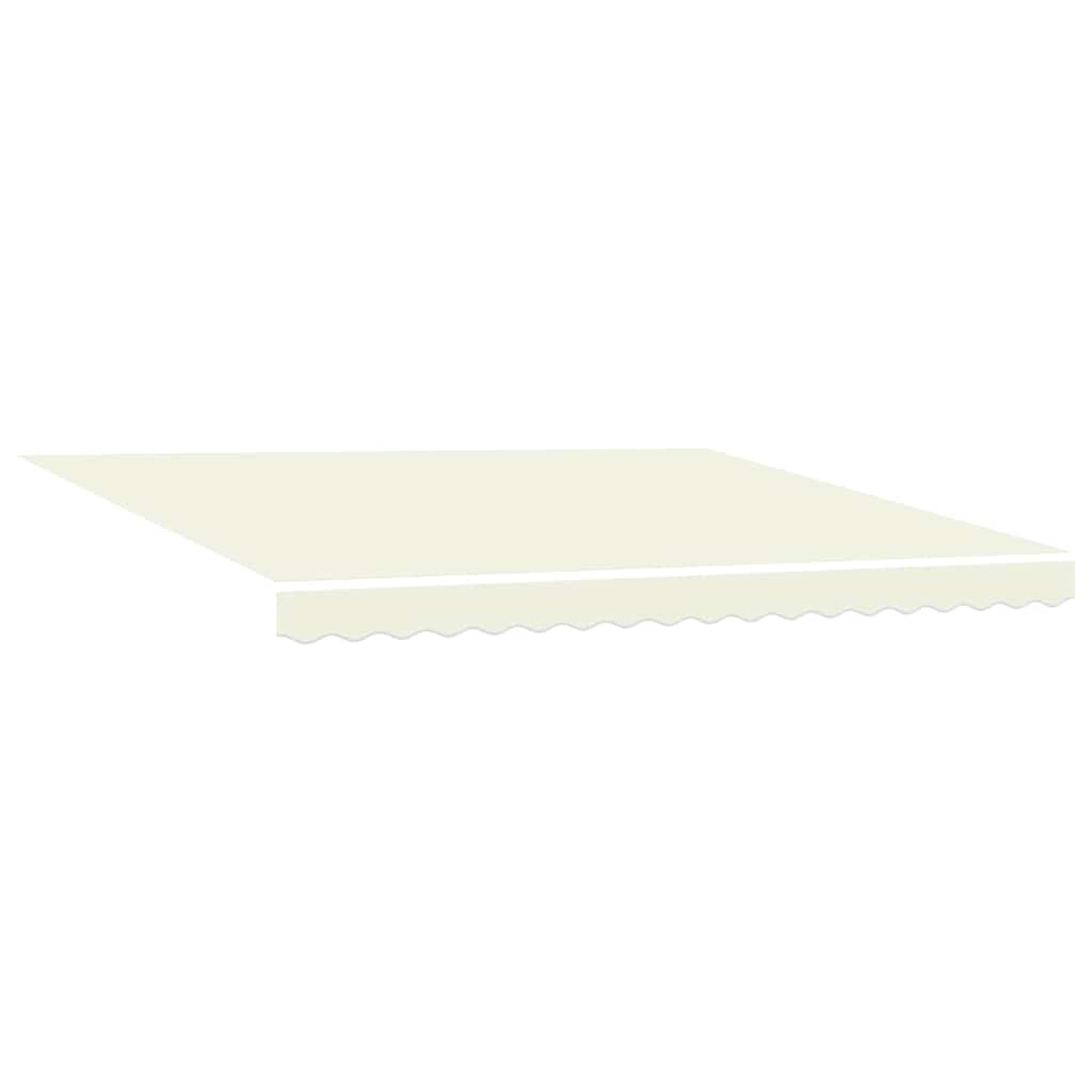 vidaXL Markise Einziehbar Creme 4x3 m Stoff und Aluminium
