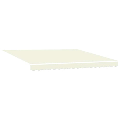 vidaXL Markise Einziehbar Creme 4x3 m Stoff und Aluminium