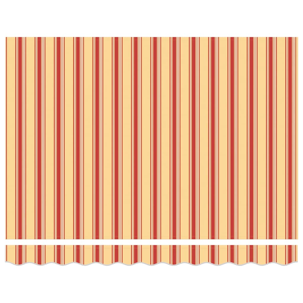 vidaXL Auvent rétractable jaune et blanc 3,5x2,5 m Tissu et aluminium