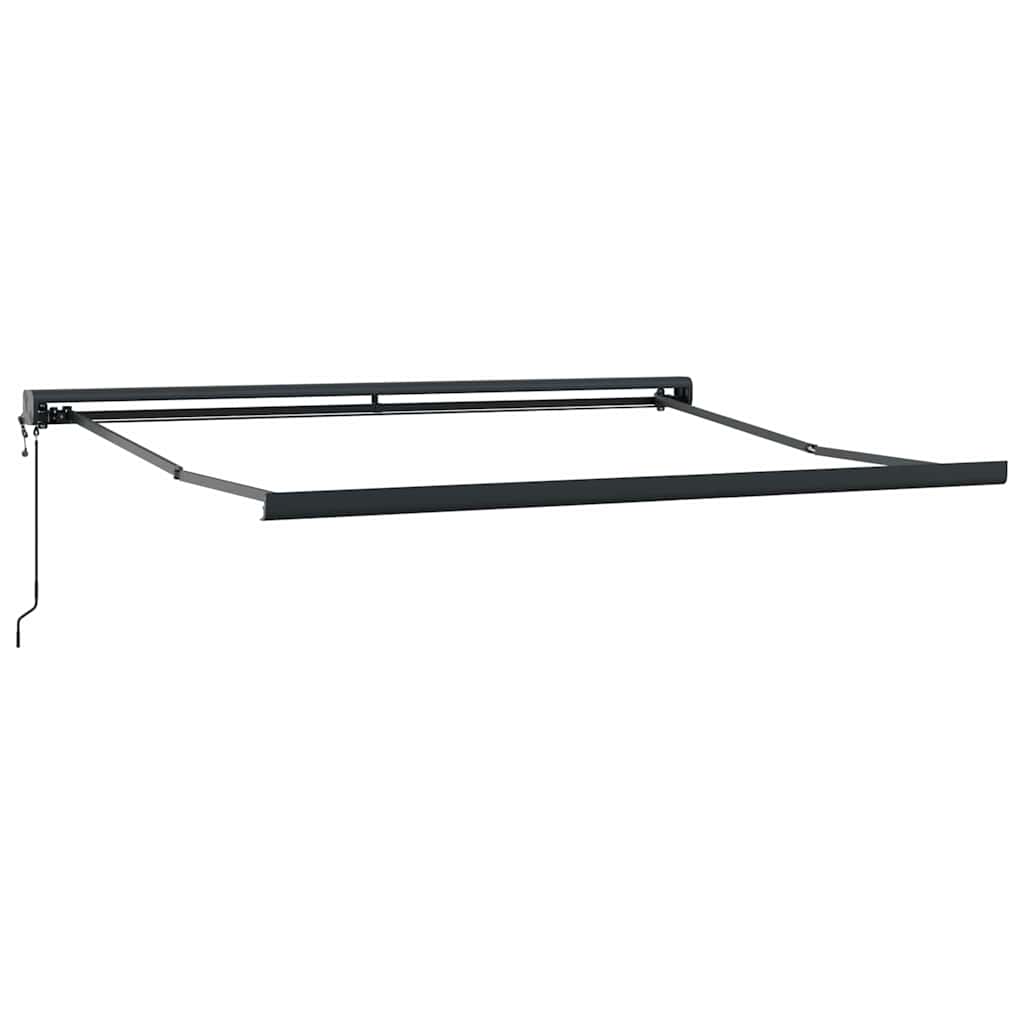 vidaXL Auvent rétractable jaune et blanc 3,5x2,5 m Tissu et aluminium