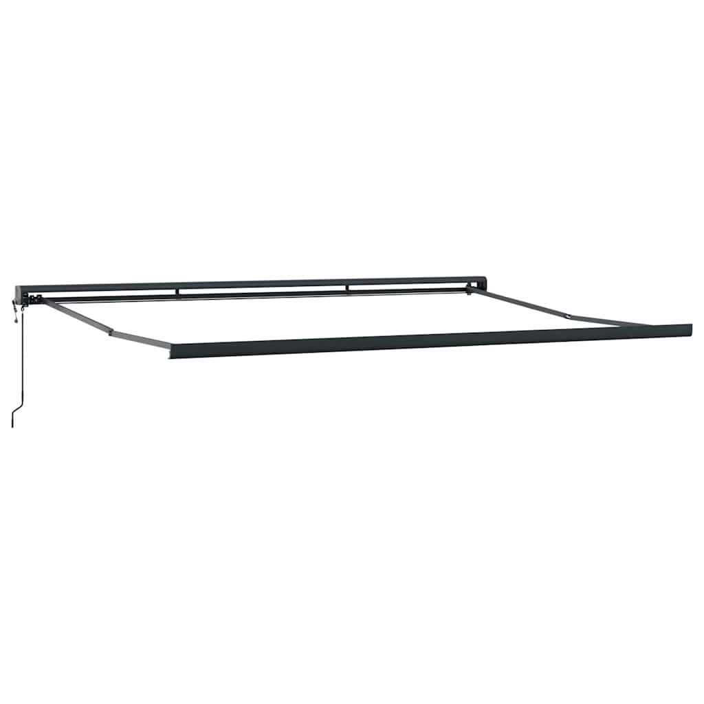 vidaXL Markise Einziehbar Gelb und Weiß 4x3 m Stoff und Aluminium