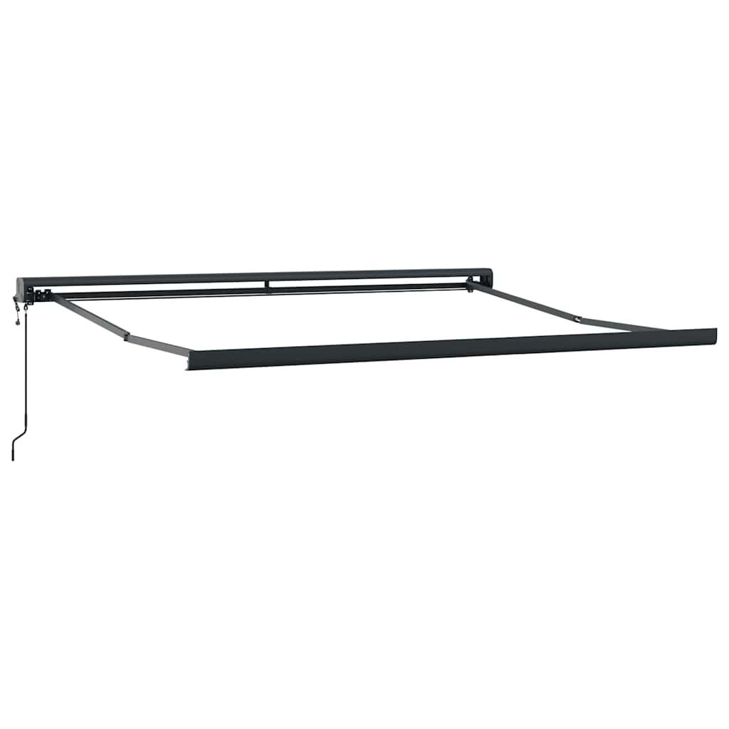 vidaXL Store banne rétractable orange et marron 3x2,5 m Tissu et aluminium