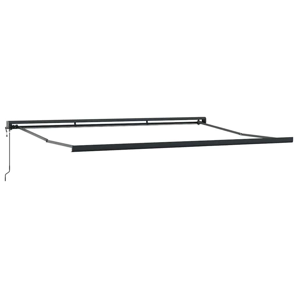 vidaXL Auvent rétractable orange et marron 4,5x3 m en tissu et aluminium