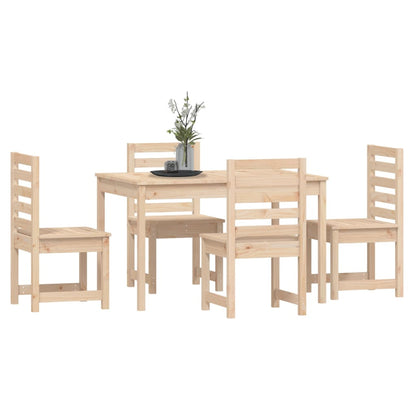 vidaXL 5-tlg. Garten-Essgruppe Massivholz Kiefer