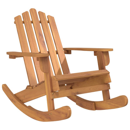 vidaXL Fauteuil à bascule Adirondack en bois d'acacia massif