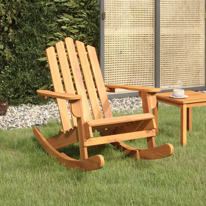 vidaXL Fauteuil à bascule Adirondack en bois d'acacia massif
