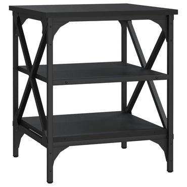 vidaXL Table d'appoint noir 40x42x50 cm Aggloméré