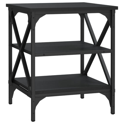 vidaXL Table d'appoint noir 40x42x50 cm Aggloméré
