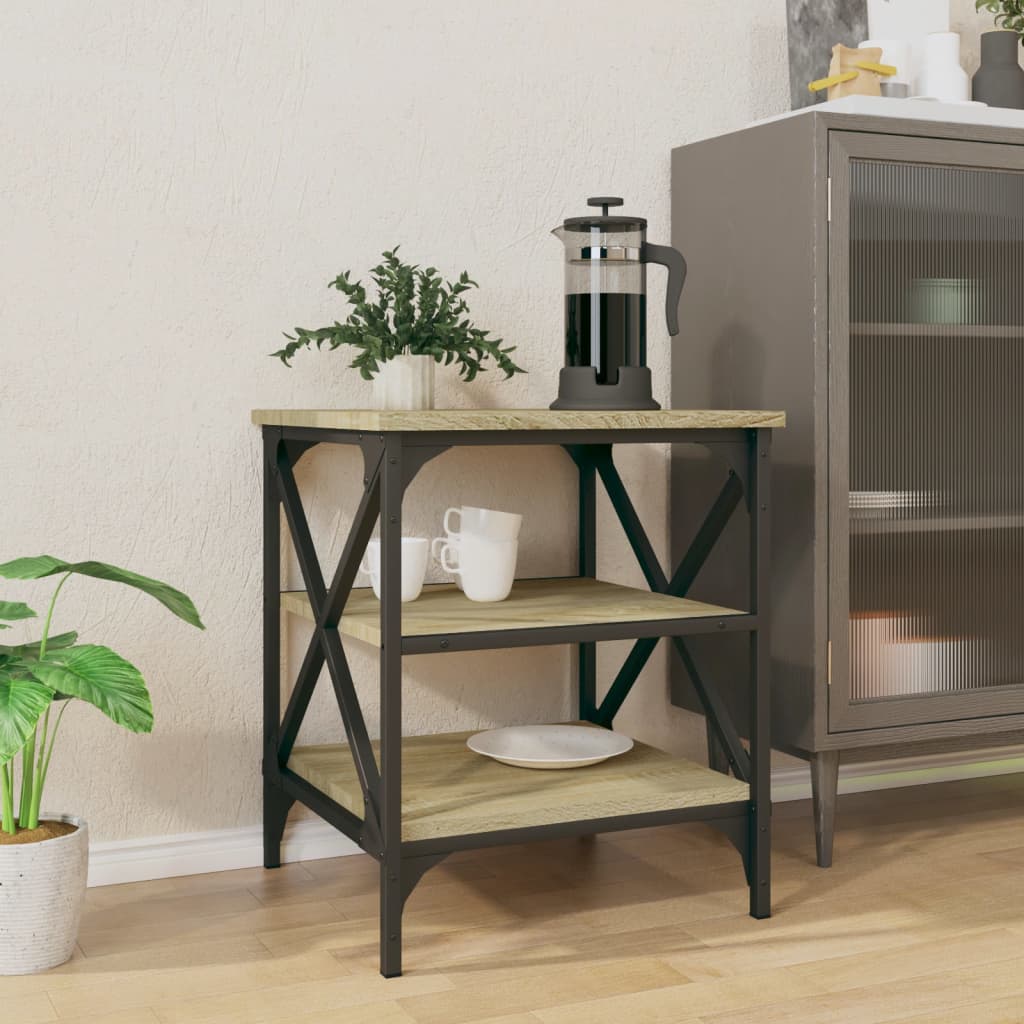 vidaXL Table d'appoint chêne Sonoma 40x42x50 cm Bois d'ingénierie