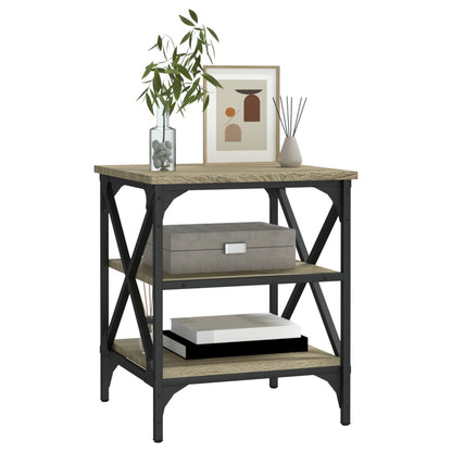 vidaXL Table d'appoint chêne Sonoma 40x42x50 cm Bois d'ingénierie