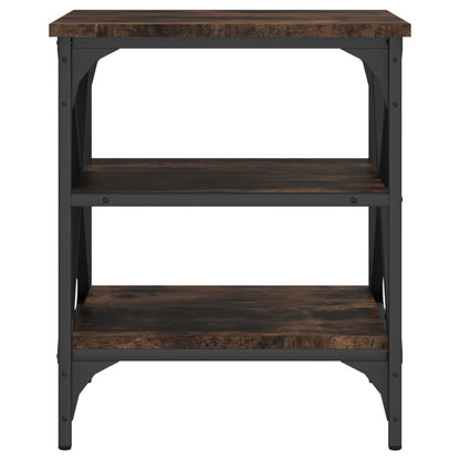 vidaXL Tables d'appoint 2 pcs Chêne fumé 40x42x50 cm Bois d'ingénierie