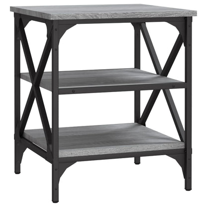 vidaXL Beistelltische 2 Stk. Grau Sonoma 40x42x50 cm Holzwerkstoff