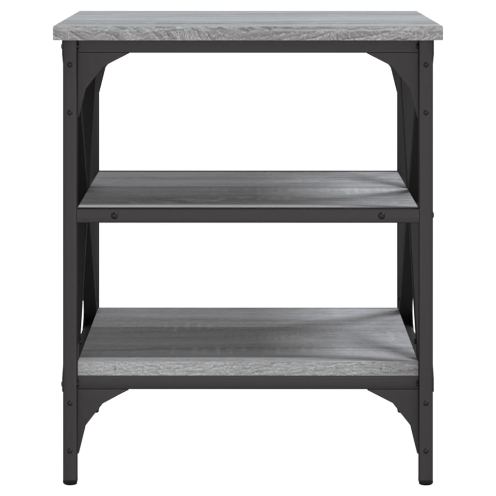 vidaXL Beistelltische 2 Stk. Grau Sonoma 40x42x50 cm Holzwerkstoff