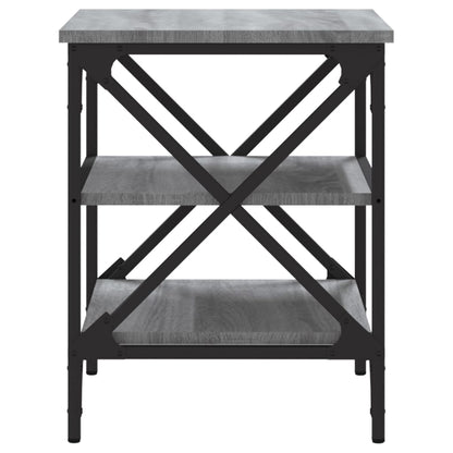 vidaXL Beistelltische 2 Stk. Grau Sonoma 40x42x50 cm Holzwerkstoff