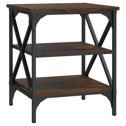vidaXL Tables d'appoint 2 pcs Marron aspect chêne 40x42x50 cm