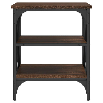 vidaXL Tables d'appoint 2 pcs Marron aspect chêne 40x42x50 cm