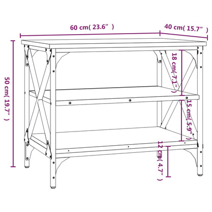 Meuble TV vidaXL chêne Sonoma 60x40x50 cm aggloméré